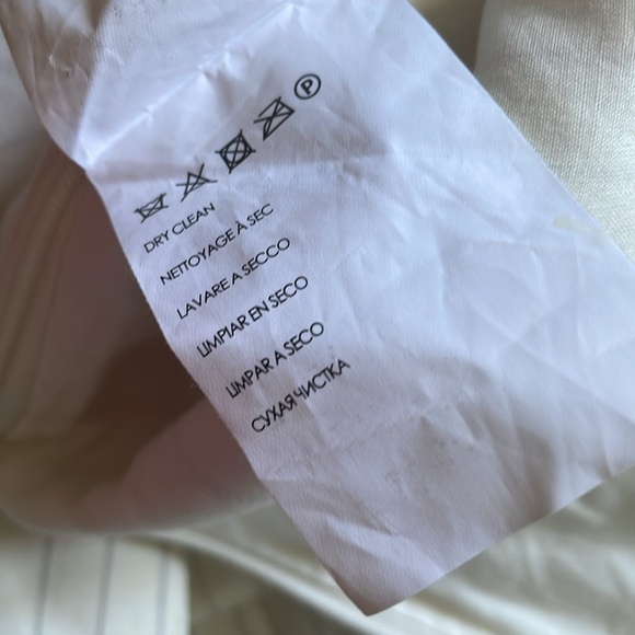 Club Monaco white pinstripe romper with ruffle - Picture 11 of 11